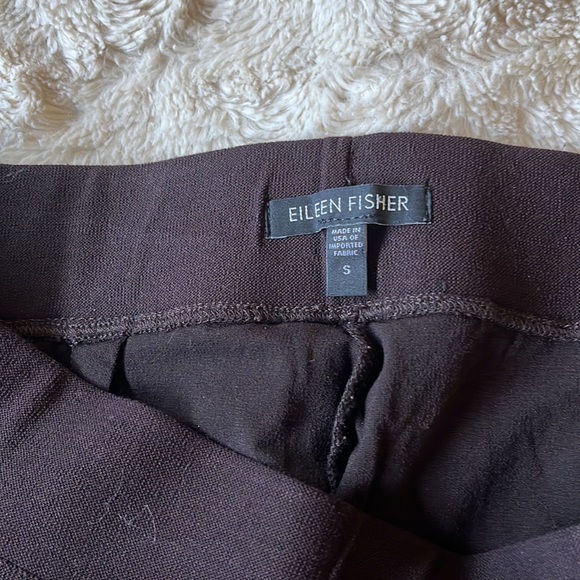 Eileen Fisher Plum Color Straight Leg Pull On Pants Size S - Picture 3 of 6